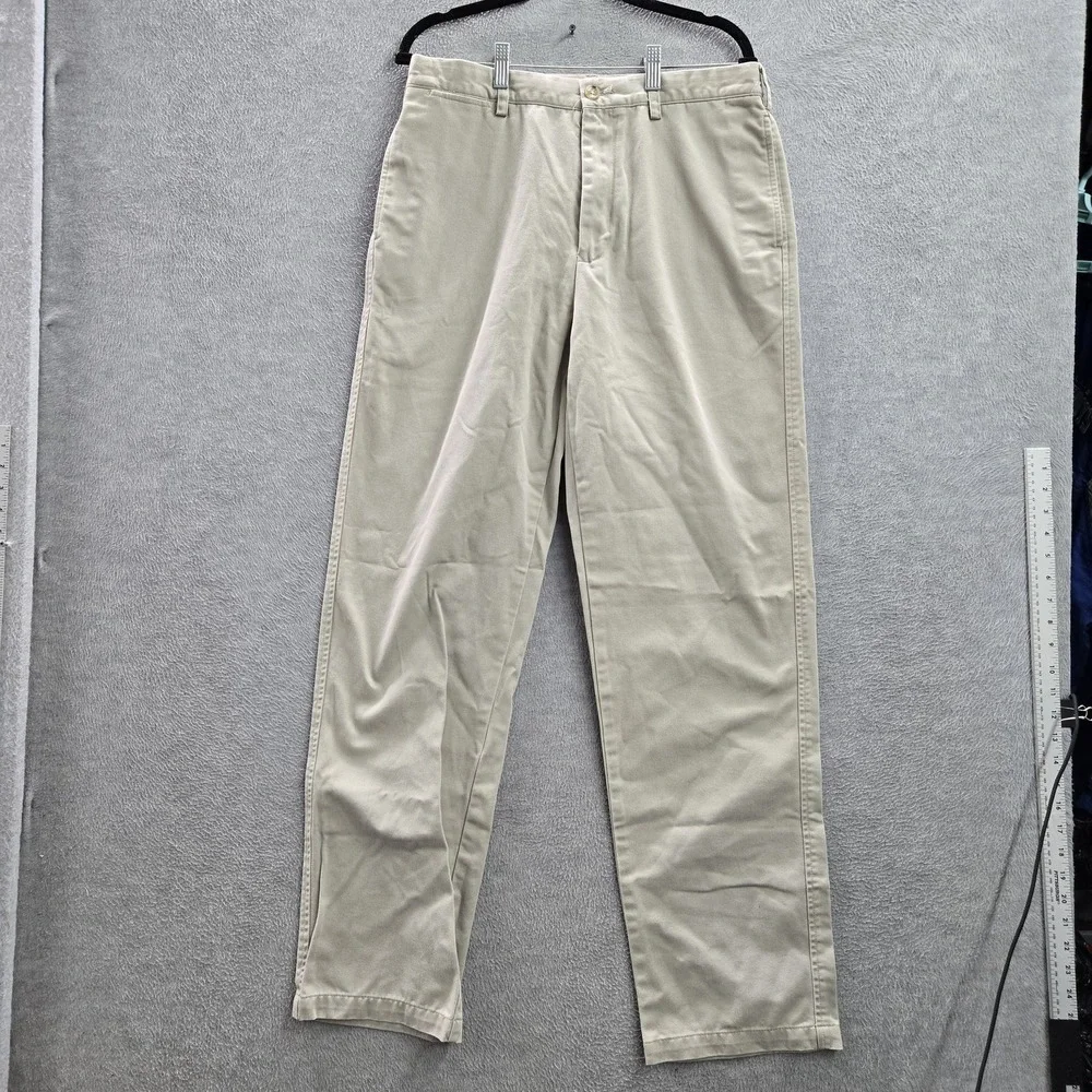 Banana‎ Republic Men Pants 33X34 Beige Chino Twill Button 33
